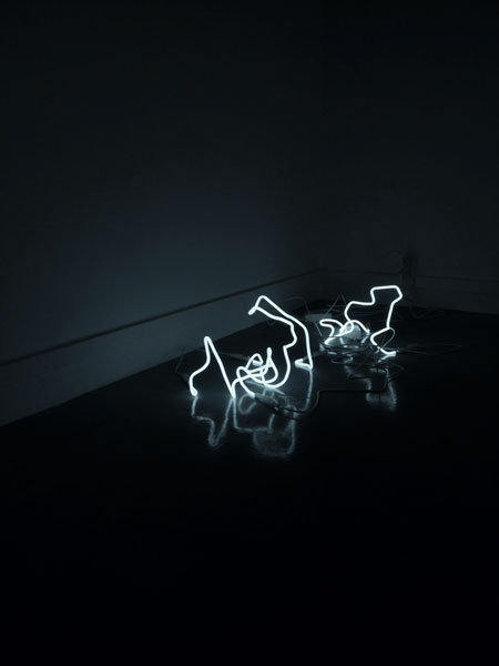 I walk the line, 2010 / Néon blanc / Dimensions variables I walk the line, 2010 / Néon blanc / Dimensions variables