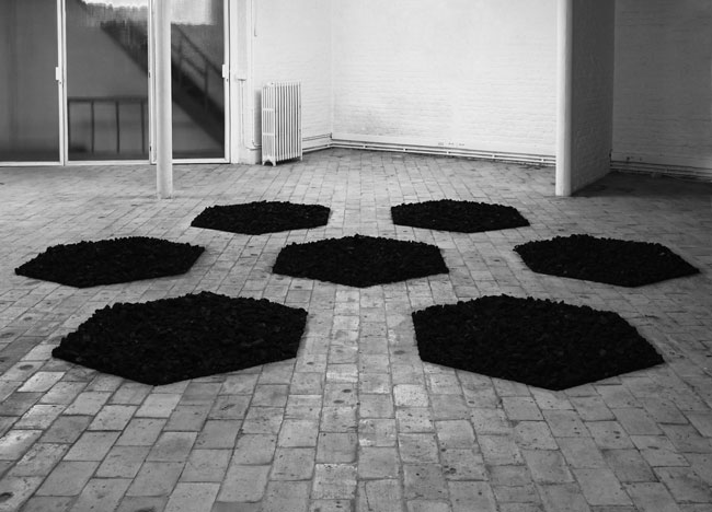 Archétype, 2014 / Charbon / Dimensions variables Archétype, 2014 / Charbon / Dimensions variables