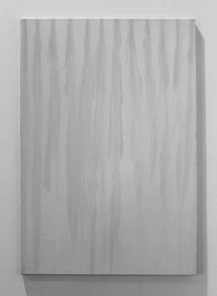 Jours de Pluie, 2009-2013 / Toile et oxyde de cuivre / 130 x 89 cm
