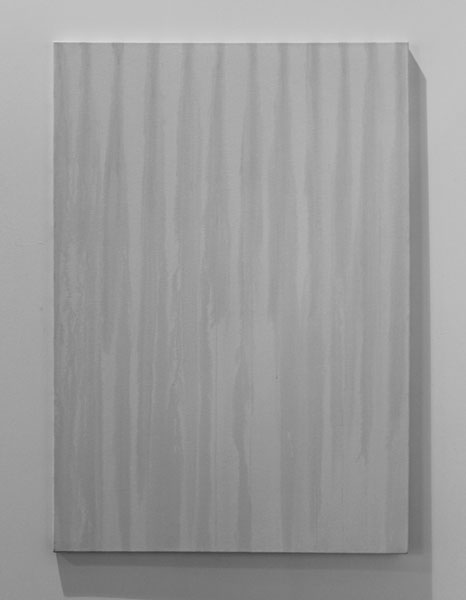 Jours de Pluie, 2009-2013 / Toile et oxyde de cuivre / 130 x 89 cm