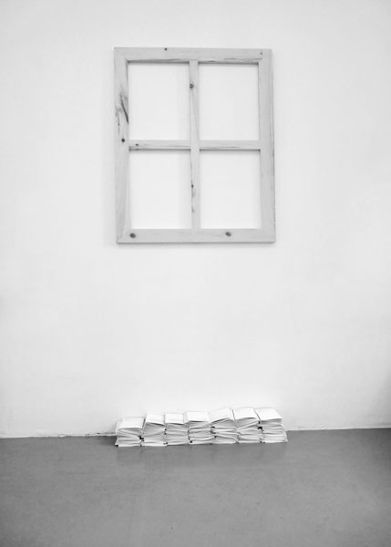 Tiresias, 2009 / Bois et brochures / 100 x 81 cm Tiresias, 2009 / Bois et brochures / 100 x 81 cm